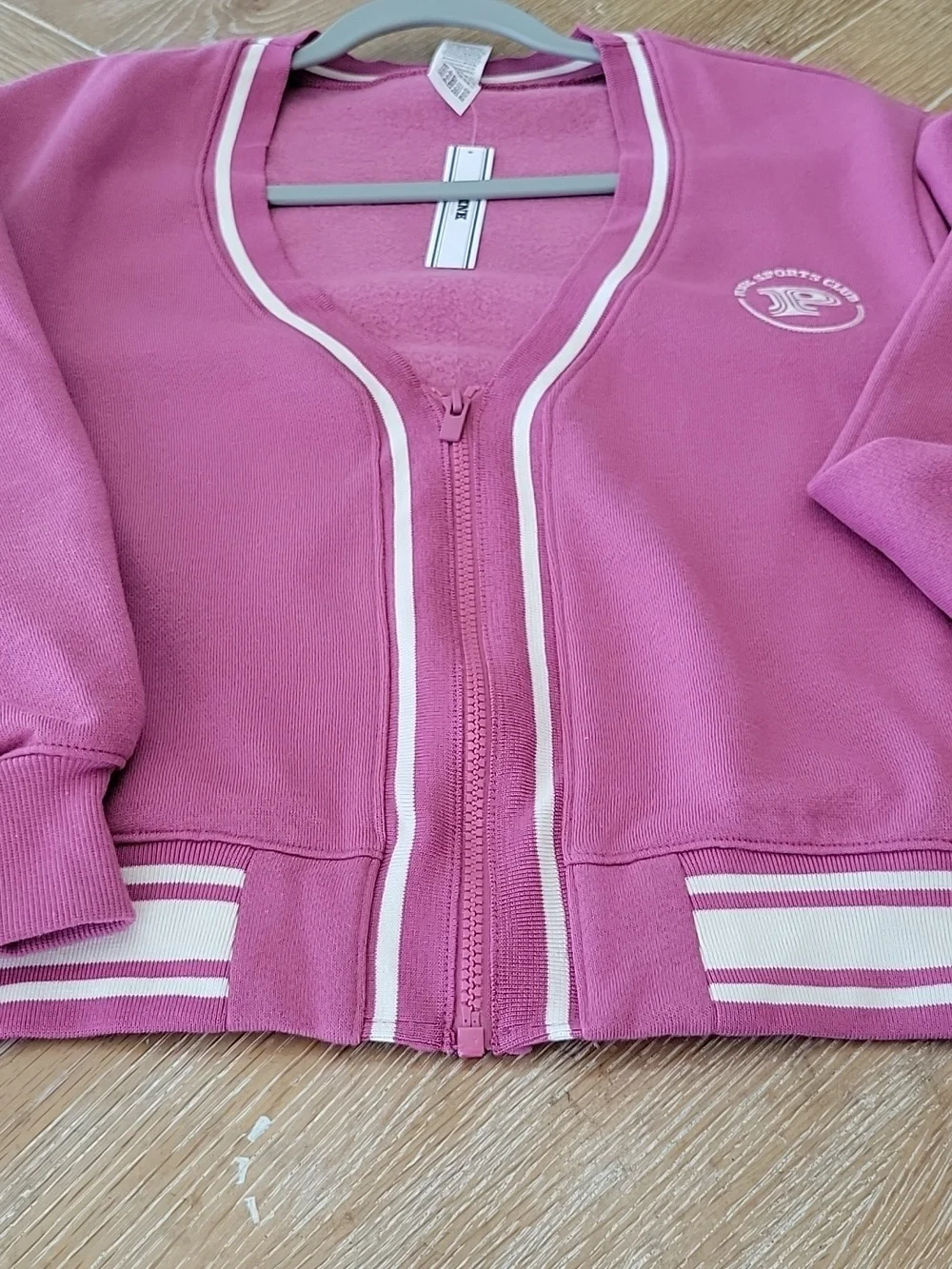 PINK Victoria Secret 2 Pc. Matching Front Zip Cardigan & Flare Sweatpants XL NWT - Picture 8 of 15